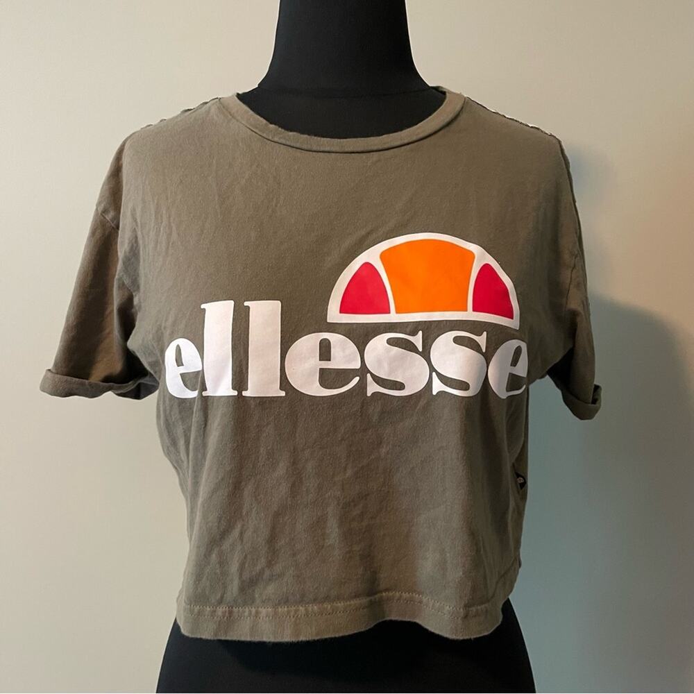 Ellesse Green cropped T-Shirt